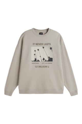 Sweat Neverlasting OS Crew - Beige clair