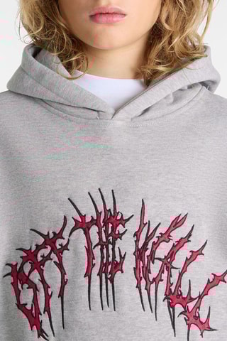 Sweat à capuche Metal Arch - Gris clair chiné