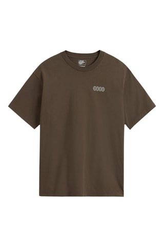 T-shirt loose - Marron foncé