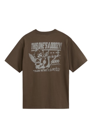 T-shirt loose - Marron foncé