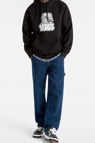 Sweat polaire à capuche- Noir