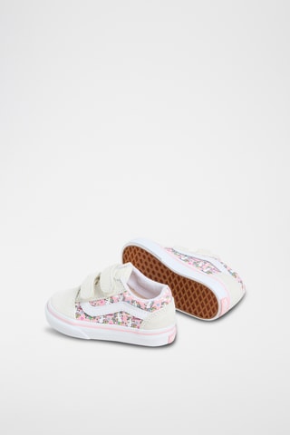Baskets en cuir Old Skool V - Beige et rose