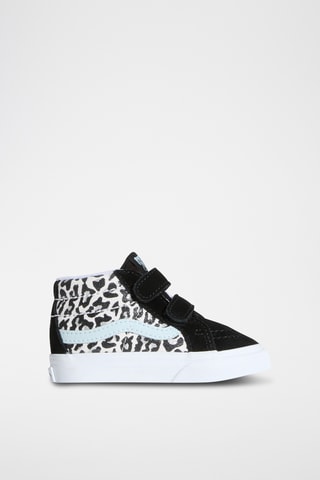 Baskets montantes en cuir SK8-Mid - Noir et ciel