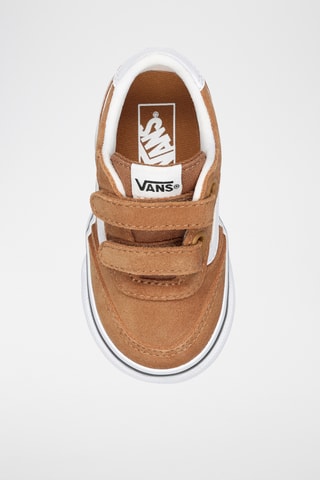 Baskets en nubuck Brooklyn - Marron et blanc