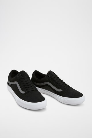 Chaussures de skateboard en cuir Old Skool - Noir
