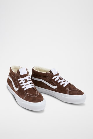 Baskets en cuir Sk8-Mid Reissue 83 - Marron
