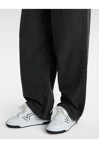 Baskets en cuir Upland - Blanc et noir