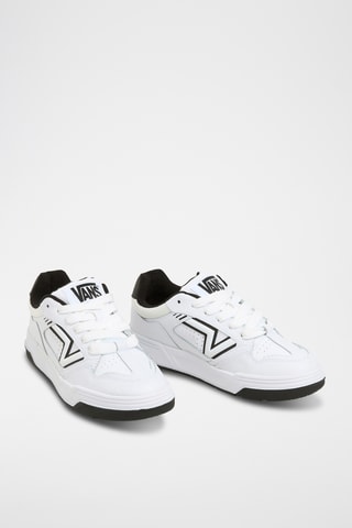 Baskets en cuir Upland - Blanc et noir