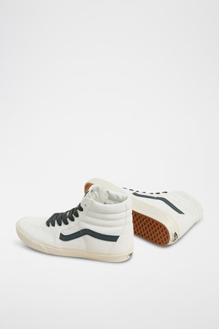 Baskets montantes en nubuck Sk8-Hi - Ecru