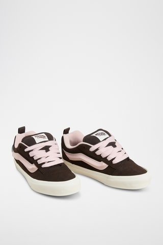 Baskets en nubuck Knu Skool - Rose et marron