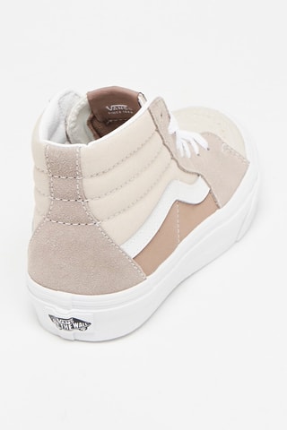 Baskets montantes en nubuck Sk8-Hi - Taupe
