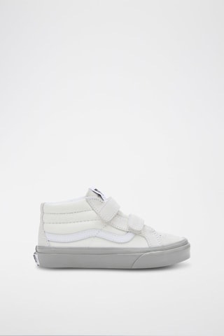 Baskets montantes en nubuck Sk8-Mid - Gris et blanc