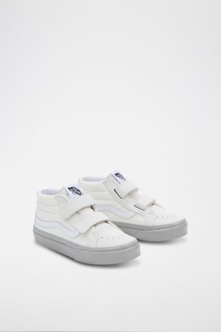Baskets montantes en nubuck Sk8-Mid - Gris et blanc