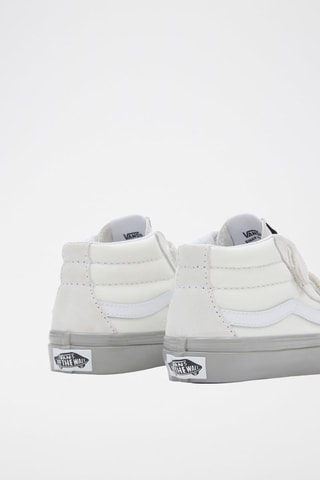 Baskets montantes en nubuck Sk8-Mid - Gris et blanc