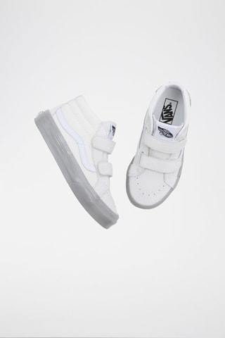 Baskets montantes en nubuck Sk8-Mid - Gris et blanc