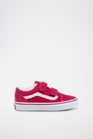 Baskets en nubuck Old Skool V - Fushia et blanc