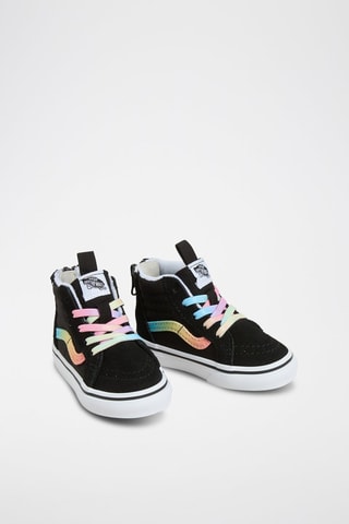 Baskets montantes en cuir SK8-Hi Zip - Noir