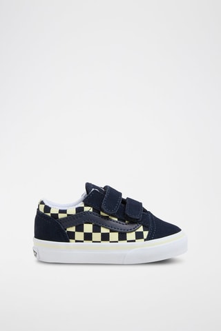 Baskets en cuir Old Skool V Glow - Bleu marine