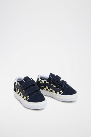 Baskets en cuir Old Skool V Glow - Bleu marine