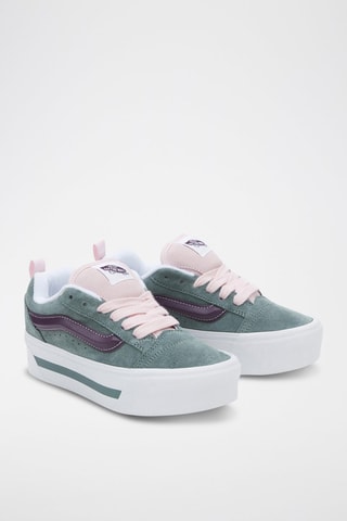 Baskets en cuir Knu Stack - Vert foncé