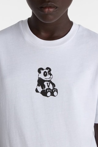 T-shirt Panda - Blanc