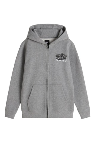 Sweat à capuche Oold Skool FZ - Gris chiné