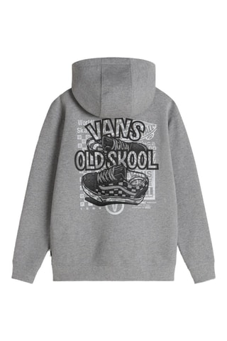 Sweat à capuche Oold Skool FZ - Gris chiné