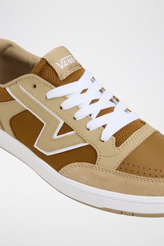 Baskets en cuir Lowland - Marron et beige