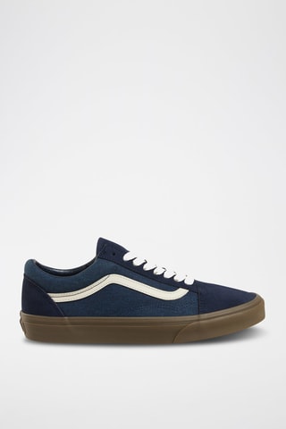 Baskets en cuir Old Skool - Bleu marine