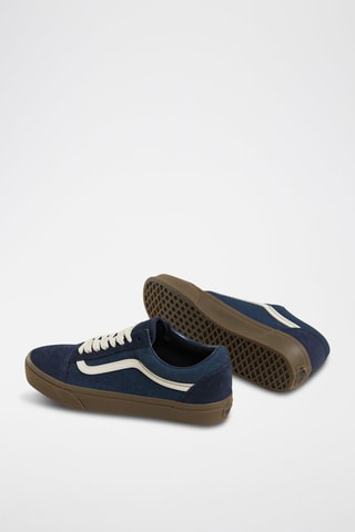 Baskets en cuir Old Skool - Bleu marine