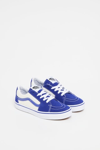 Baskets en nubuck JN SK8-Low - Bleu et blanc