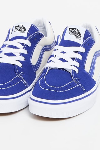 Baskets en nubuck JN SK8-Low - Bleu et blanc