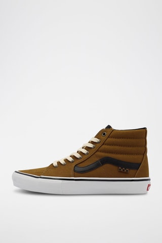 Baskets montantes en nubuck Skate Sk8-Hi - Marron