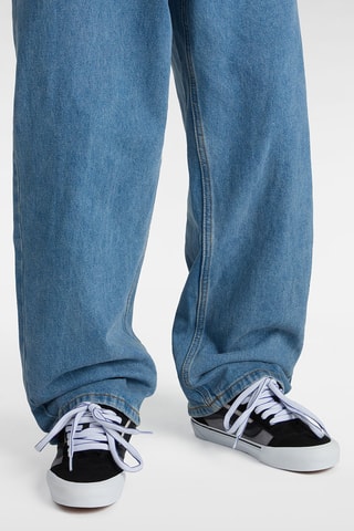 Baskets en cuir Knu Skool Track - Noir et gris clair