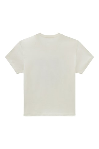 T-shirt Tropic Check Crew - Ecru