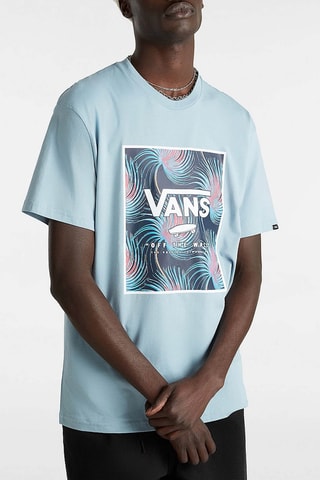 T-shirt Classic Print Box - Bleu