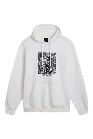 Sweat à capuche Surveillance PO - Blanc et noir