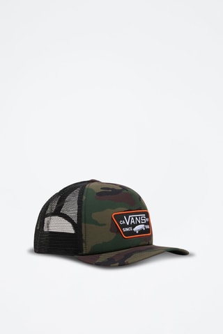 Casquette FULL PATCH TRUCKER - Kaki et noir