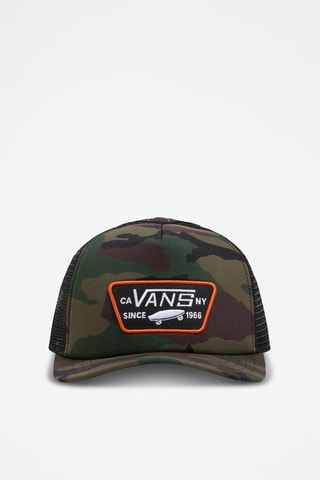 Casquette FULL PATCH TRUCKER - Kaki et noir