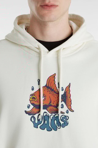 Sweat à capuche Fish Loose Pullover - Blanc