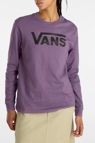 T-shirt WM FLYING V CLASSIC LS BFF - Violet