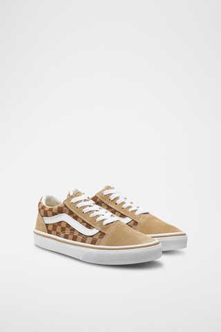 Sneakers en cuir Old Skool - Camel et marron