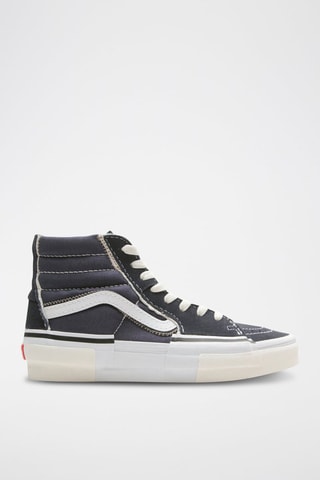 Baskets montantes en cuir SK8-Hi Reconstruct - Noir