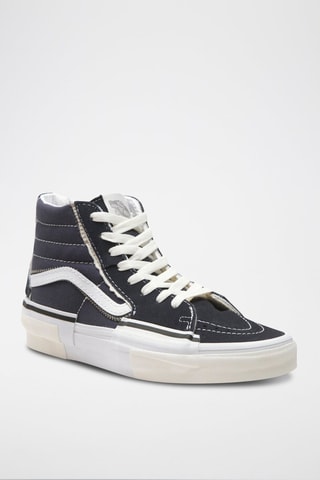 Baskets montantes en cuir SK8-Hi Reconstruct - Noir