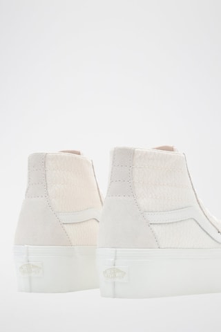 Baskets montantes plateformes en nubuck SK8-Hi Tapered Stackform - Ecru