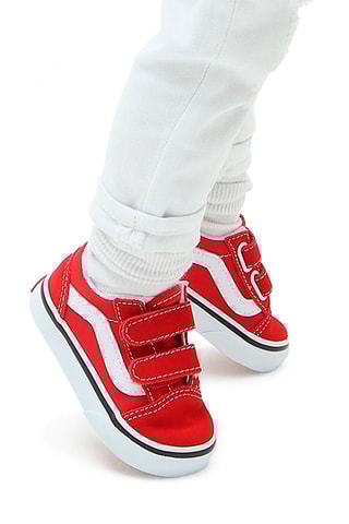 Baskets en cuir Old Skool V Rouge