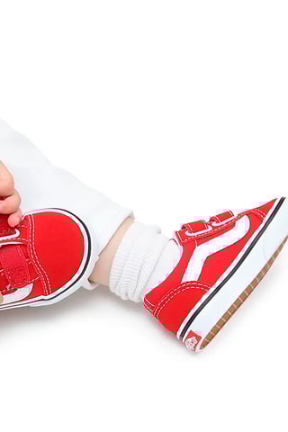 Baskets en cuir Old Skool V Rouge