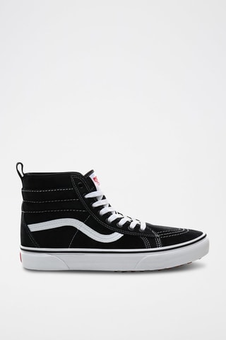 Baskets montantes en cuir UA SK8-Hi MTE Noir