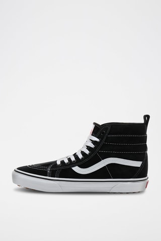 Baskets montantes en cuir UA SK8-Hi MTE Noir