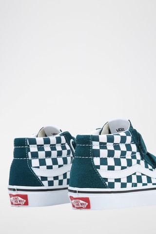 Baskets en nubuck UY SK8-Mid Reissue V - Bleu canard et blanc